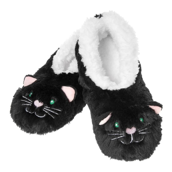 Snoozies! Ladies Furry Foot Pals 'Black Cat'