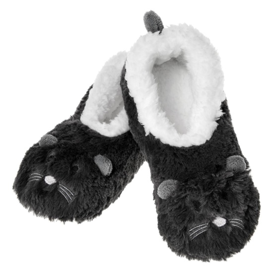 Snoozies! Ladies Furry Foot Pals 'Grey Mouse'