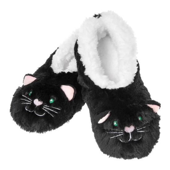 Snoozies! Kids Furry Foot Pals 'Black Cat'