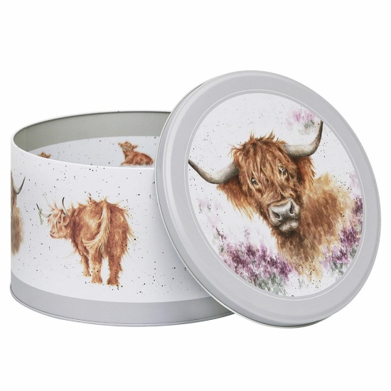 Wrendale 'Highland Cow, Fox, Hedgehog' Cake Tin Nest