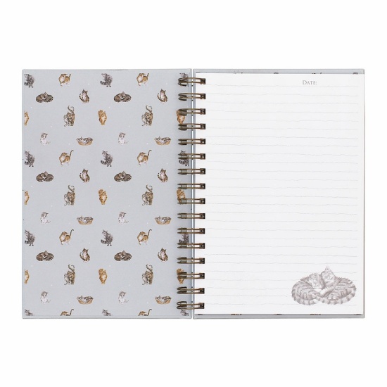 Wrendale 'Cattitude' A5 Spiral Notebook