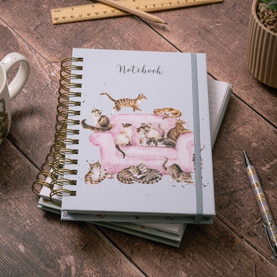 Wrendale 'Cattitude' A5 Spiral Notebook