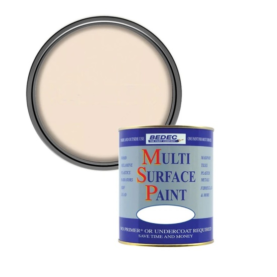 Bedec Multi Surface Paint Soft Satin 750ml - Parchment