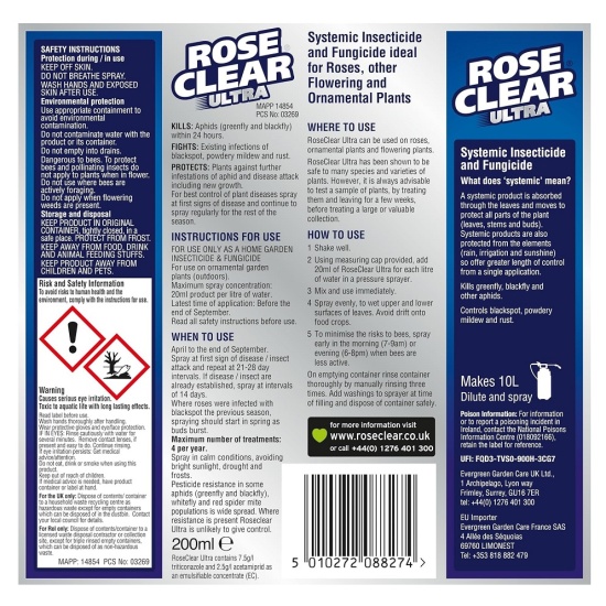 Rose Clear Ultra Concentrate 200ml