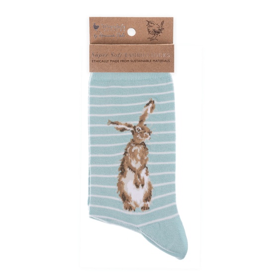 Wrendale 'Hare & the Bee' Hare Socks