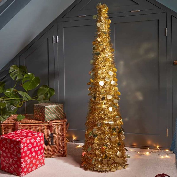 Pop-Up Gatsby Tree 1.8m - Gold