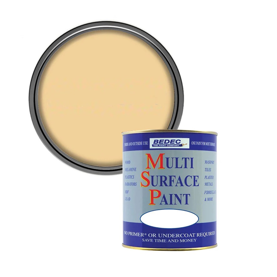 Bedec Multi Surface Paint Soft Satin 750ml - Butterscotch