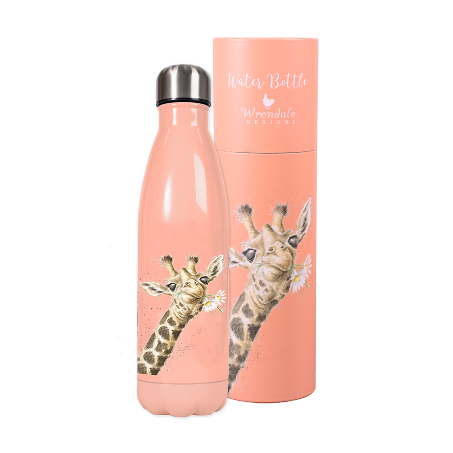 Wrendale 'Flowers' Giraffe Water Bottle 500ml