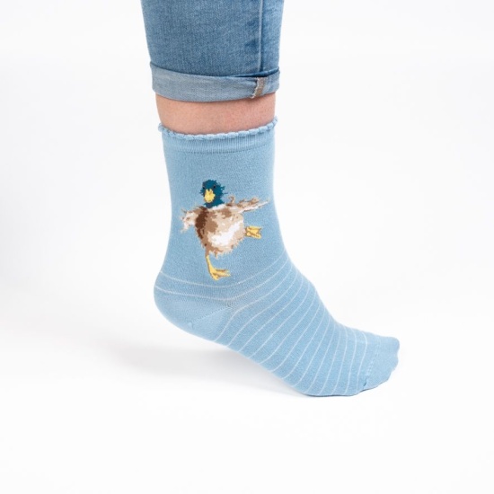 Wrendale 'A Waddle & a Quack' Duck Socks