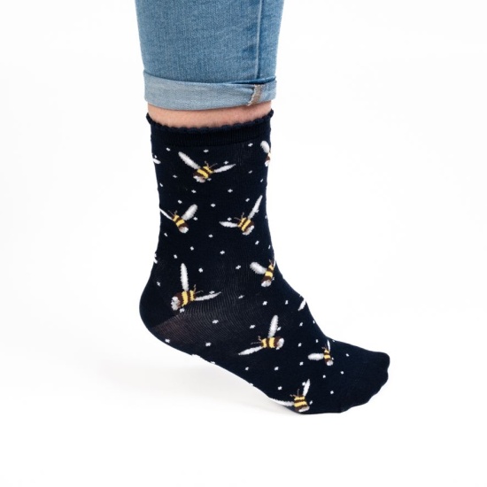 Wrendale 'Busy Bee' Bee Socks